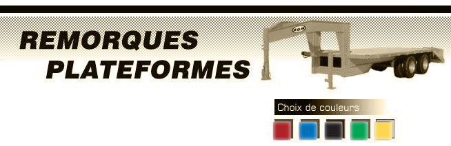 SEGAB INC: QUEBEC 450 Vaudreuil Plateforme Trailer